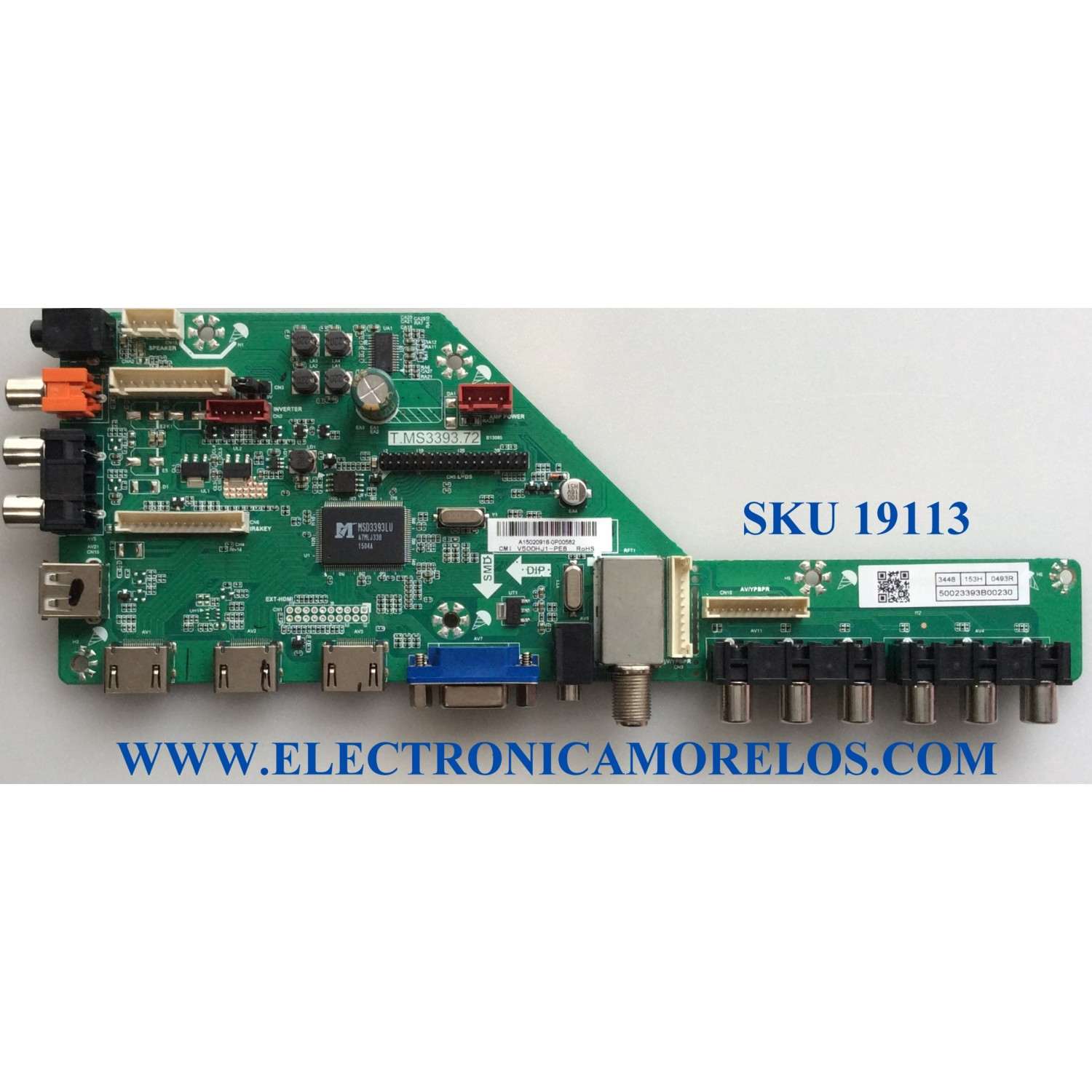 MAIN / QUASAR A15020916 / T.MS3393.72 / 50023393B00230 / 102815014343 / E254667 / PANEL CLTH500A0726KF / MODELO SQ5002M